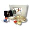 Rakhi Gift Hamper with Gift Box Set of 2 Rakhi with Traditional Puja Plate Roli Chawal Candle Holder - Raksha Bandhan Bracelet Rakhi for Brother Bhai Bhabhi Sister-In-Law